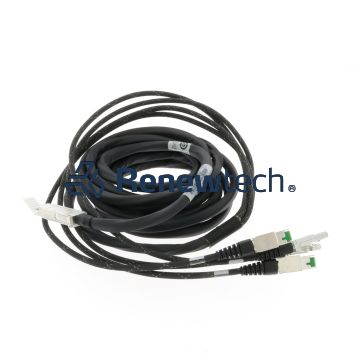 QSFP-(4) HSSDC2 CBL W/BOSS BKSHLL 26AWG