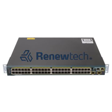 CISCO WS-C2960S-48LPD-L - Cisco Catalyst 2960S Series 48-Port PoE 370W switch (48x 1G Base-T, 2x SFP+) Integrated PSU, LAN Base